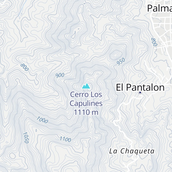 Map of Cerro Los Capulines