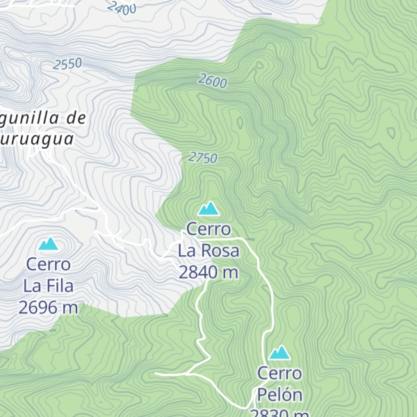 Map of Cerro La Rosa