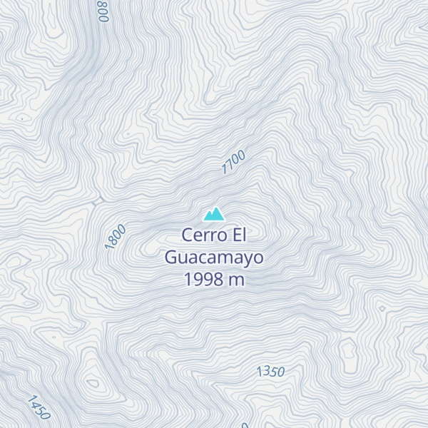 Map of Cerro El Guacamayo