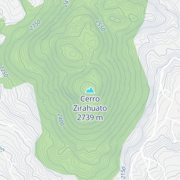 Map of Cerro Zirahuato
