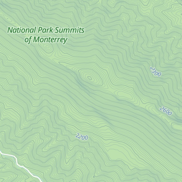 Map of Sierra San Cristóbal