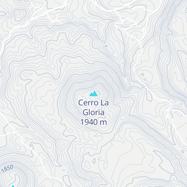Map of Cerro La Gloria