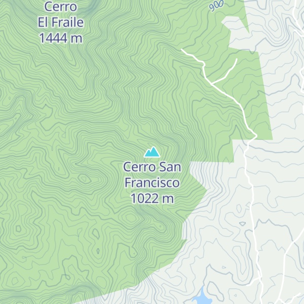 Map of Cerro San Francisco