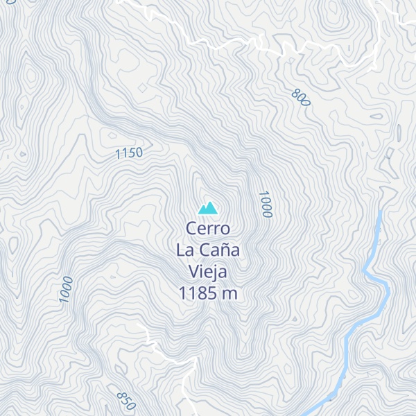 Map of Cerro La Caña Vieja