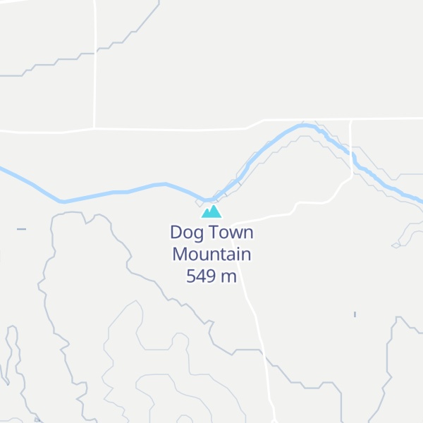 Map of Dog Town Mountain