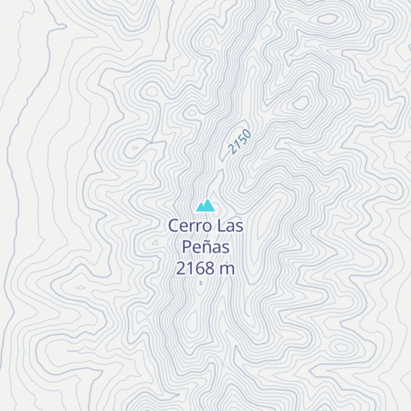 Map of Cerro Las Peñas