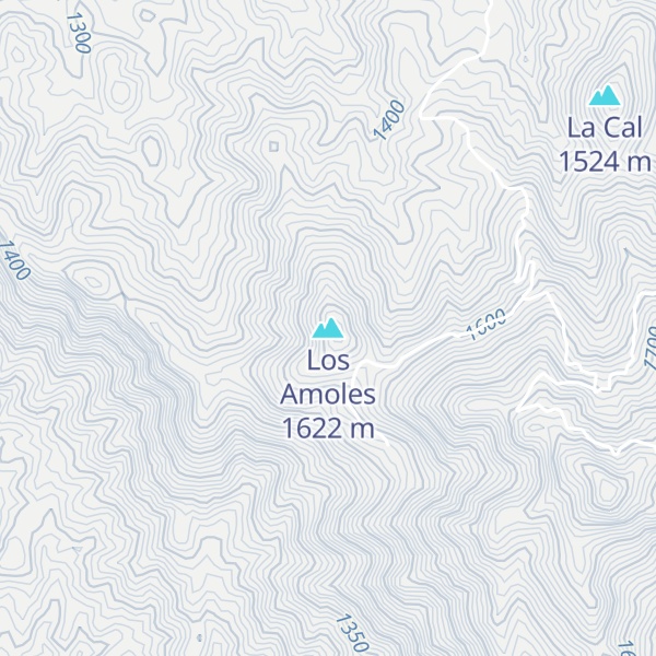 Map of Los Amoles