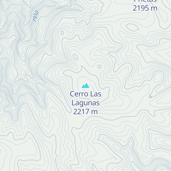 Map of Cerro Las Lagunas