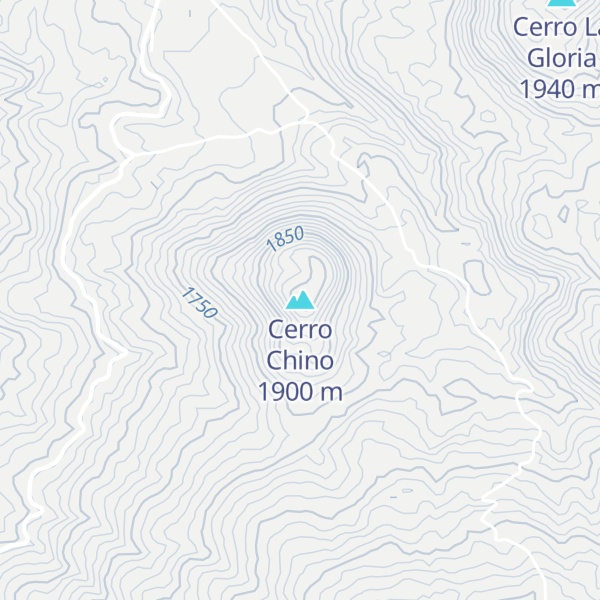 Map of Cerro Chino