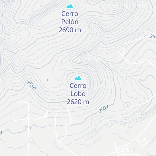 Map of Cerro Lobo