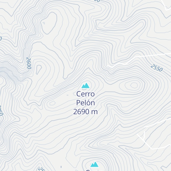 Map of Cerro Pelón