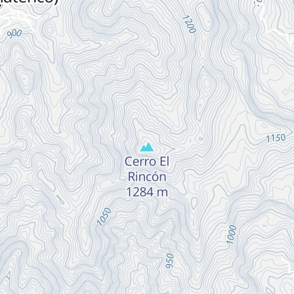 Map of Cerro El Rincón