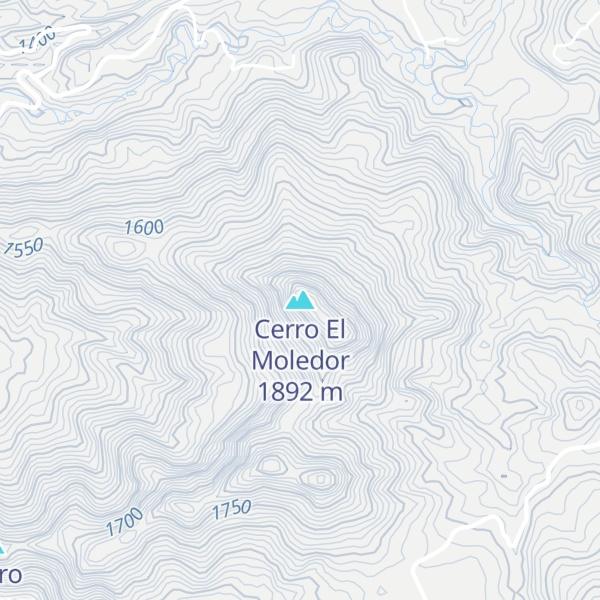 Map of Cerro El Moledor