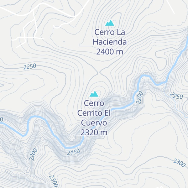Map of Cerro Cerrito El Cuervo