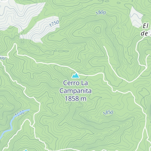 Map of Cerro La Campanita