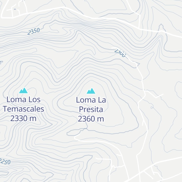 Map of Loma La Presita