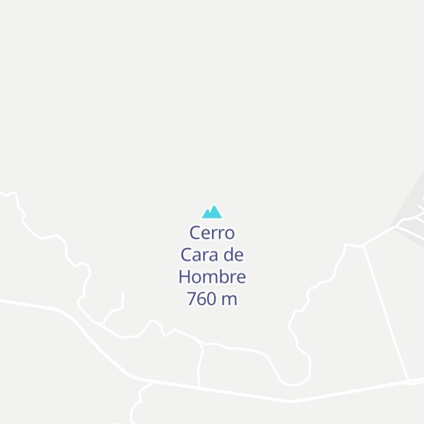 Map of Cerro Cara de Hombre