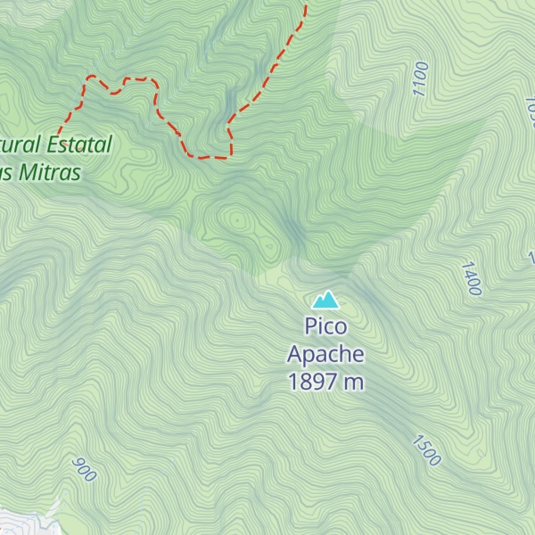 Map of Pico Lobos