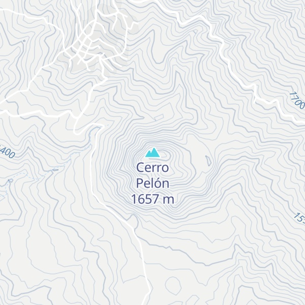 Map of Cerro Pelón