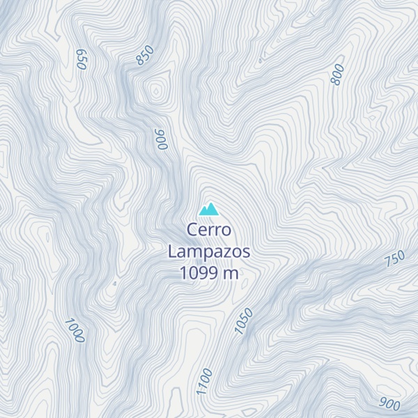 Map of Cerro Lampazos