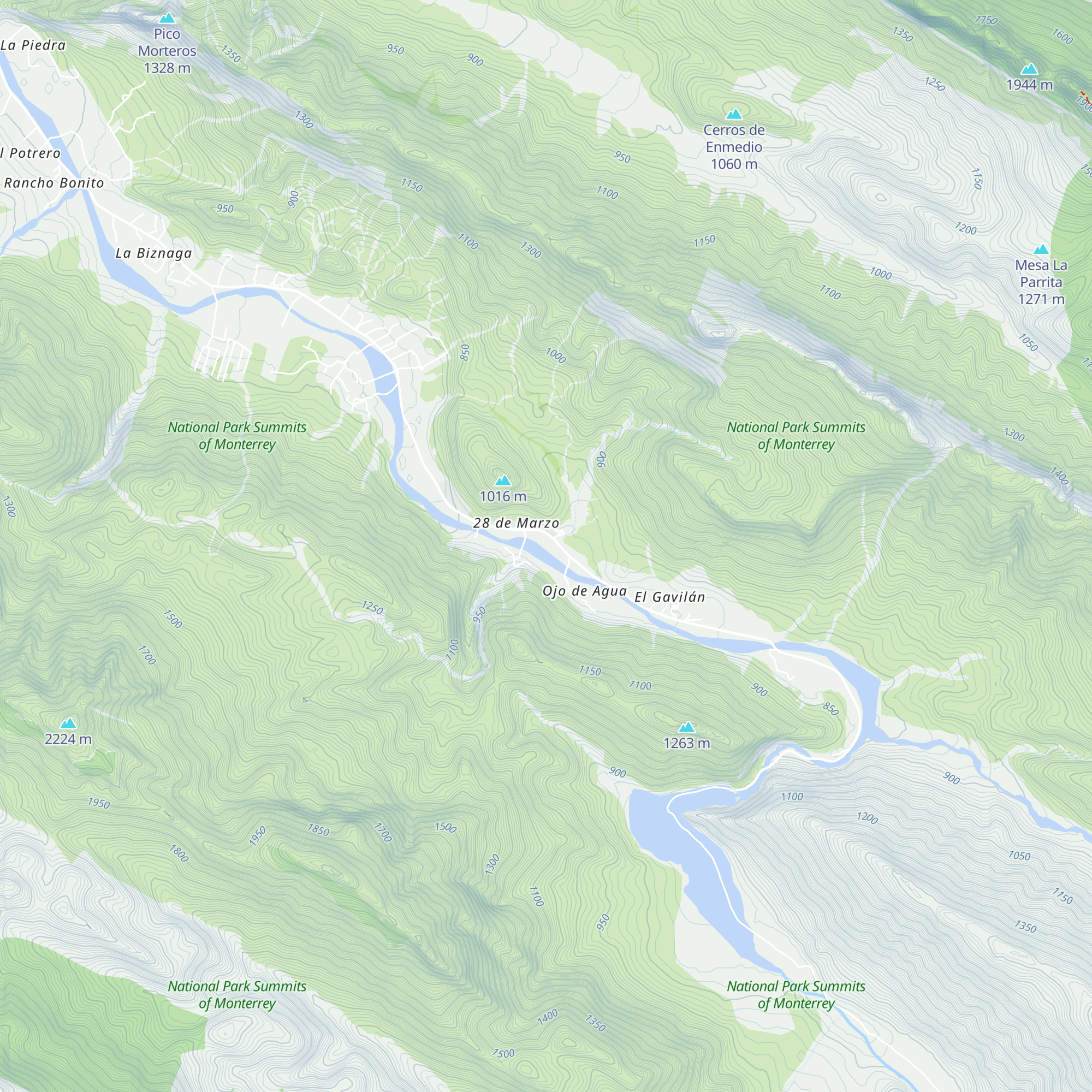 Inicia vereda a La Cueva de la Bestia map