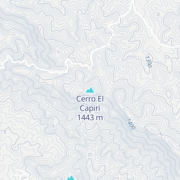 Map of Cerro El Capiri