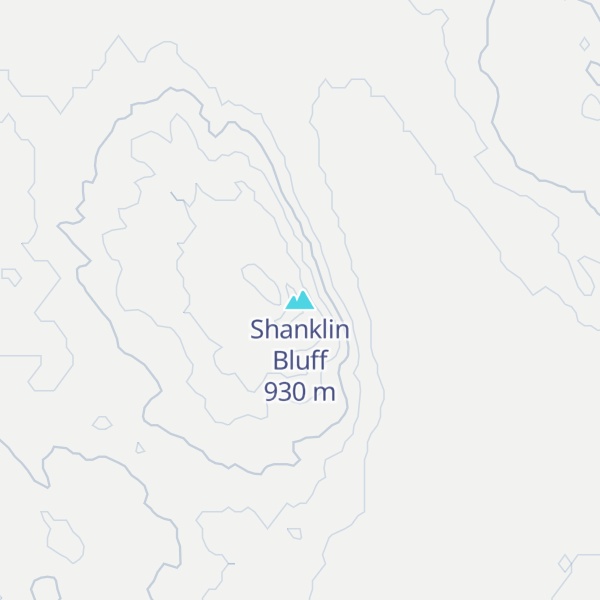 Map of Shanklin Bluff