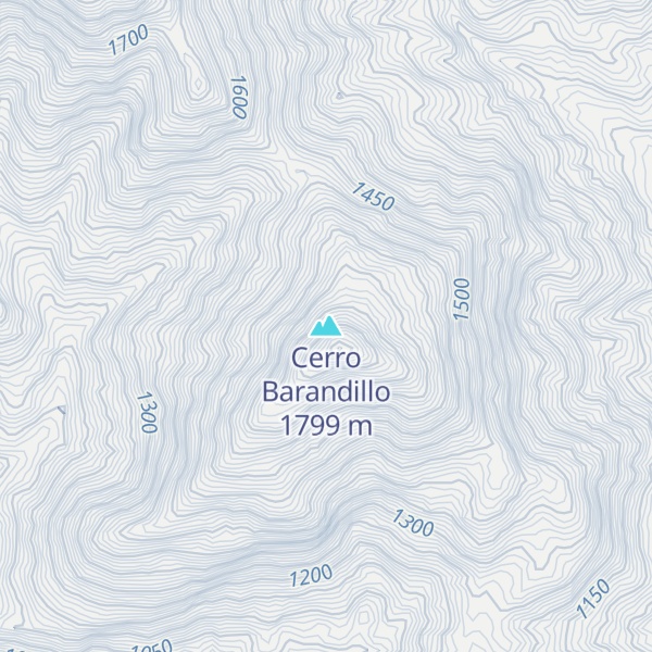 Map of Cerro Barandillo