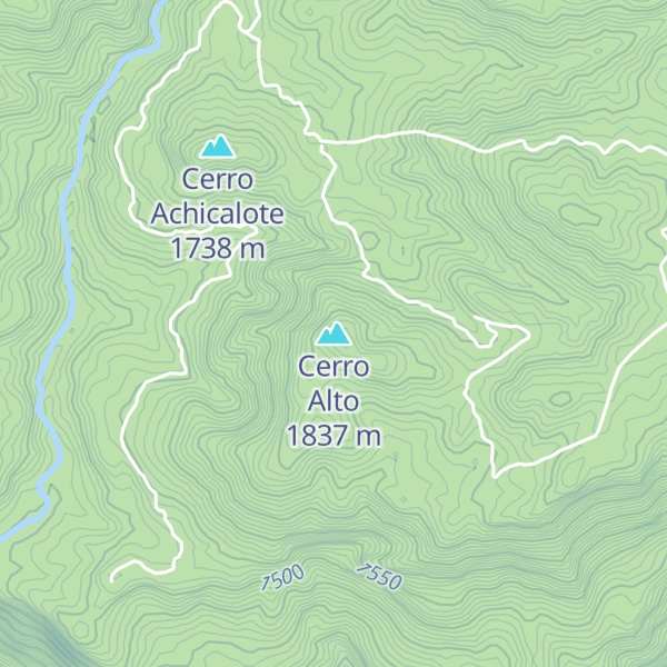 Map of Cerro Alto