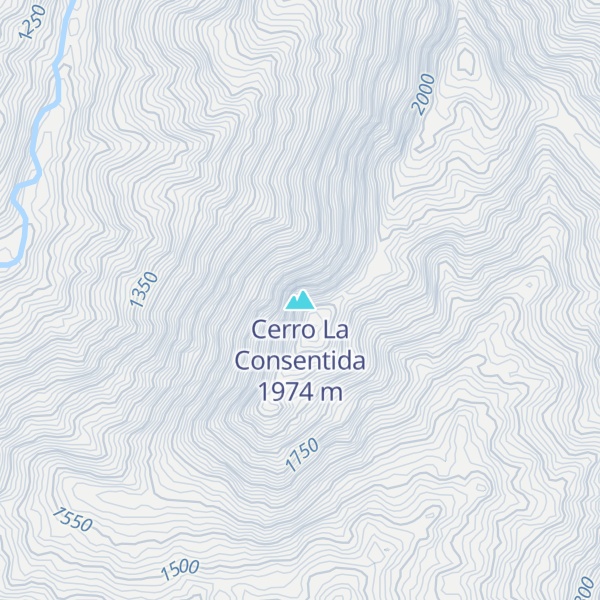 Map of Cerro La Consentida