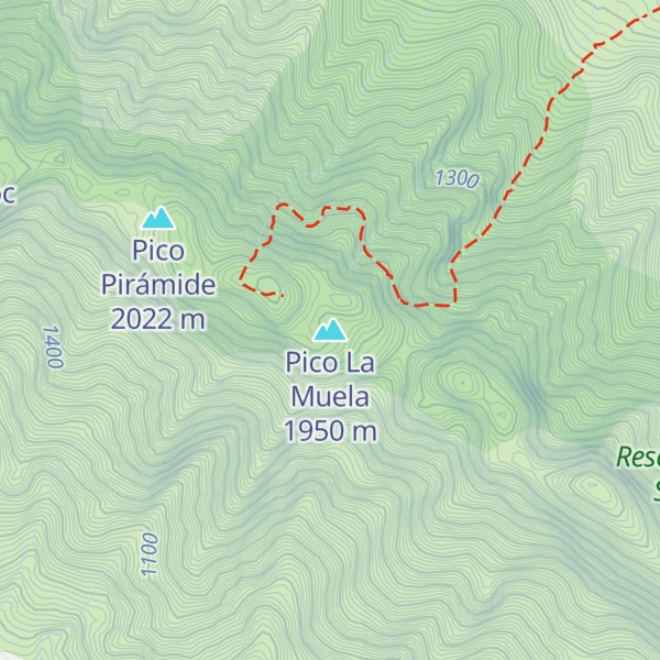 Map of Pico La Muela