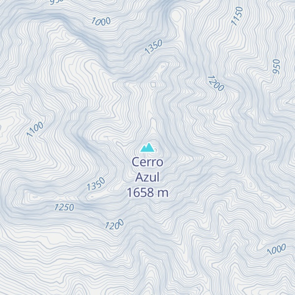 Map of Cerro Azul