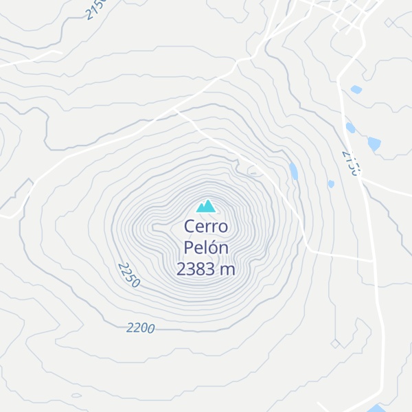Map of Cerro Pelón