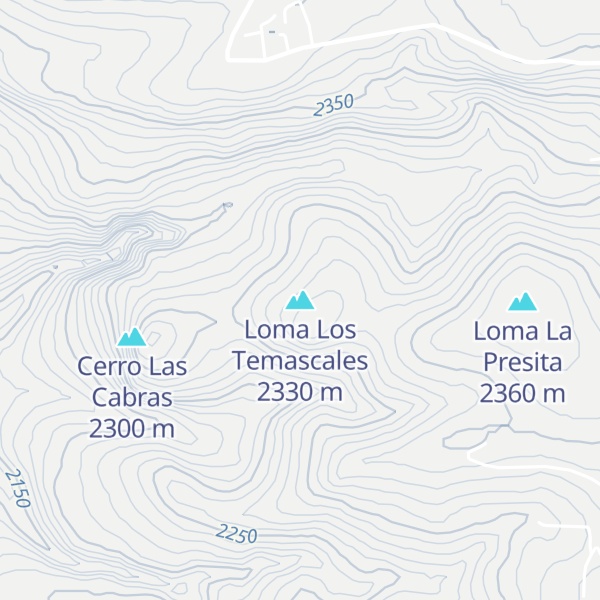 Map of Loma Los Temascales