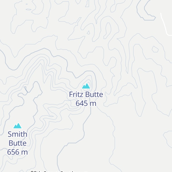 Map of Fritz Butte
