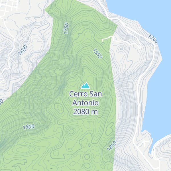 Map of Cerro San Antonio