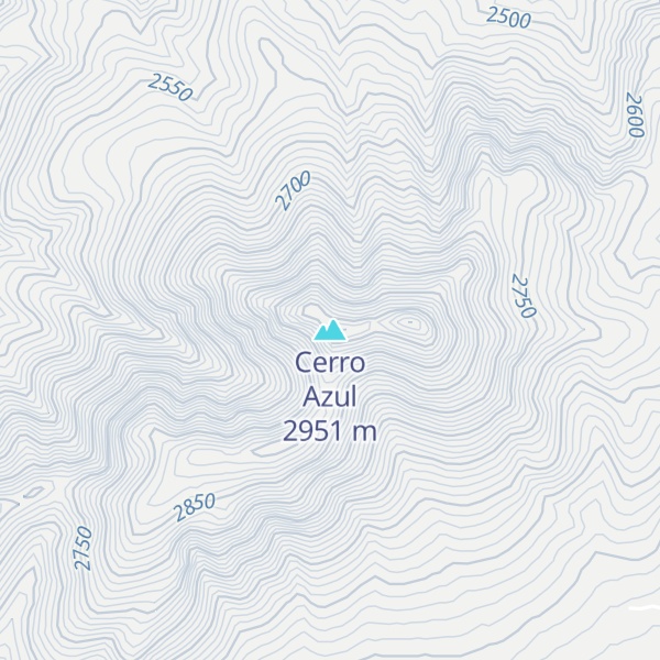 Map of Cerro Azul
