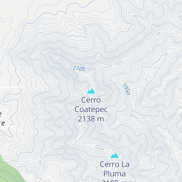 Map of Cerro Coatepec