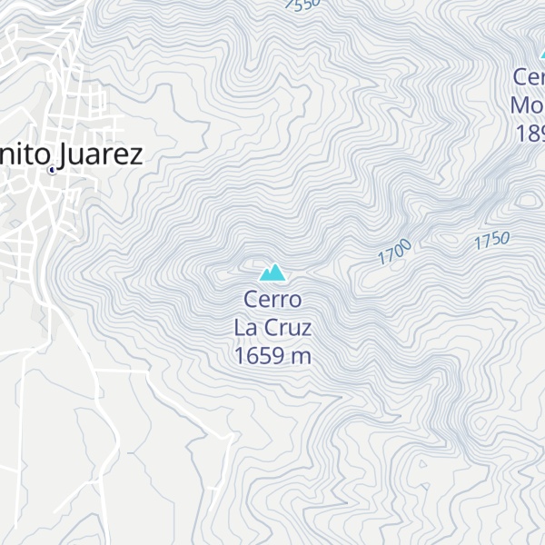Map of Cerro La Cruz