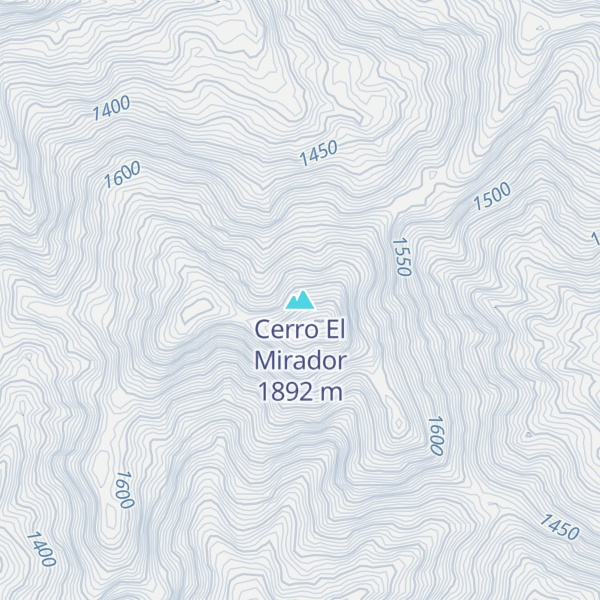 Map of Cerro El Mirador
