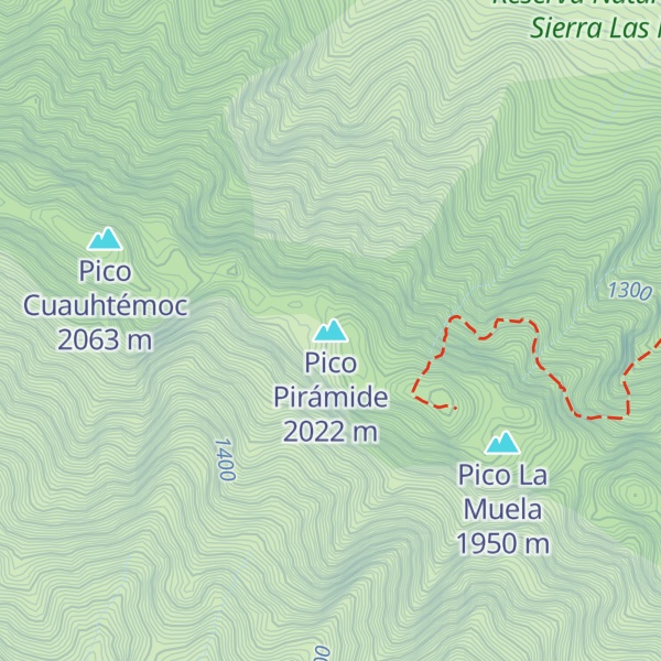 Map of Pico Pirámide