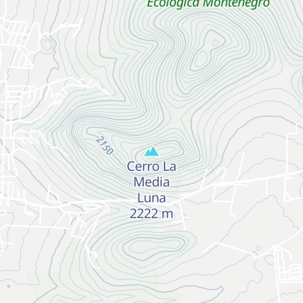 Map of Cerro La Media Luna