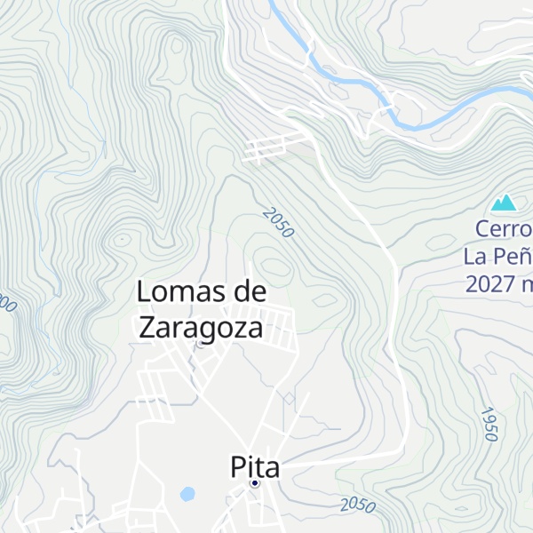 Map of Cerro Colorado