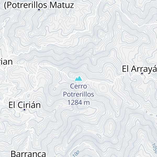 Map of Cerro Potrerillos