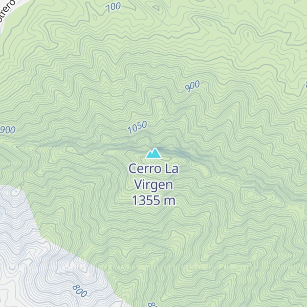 Map of Cerro La Virgen