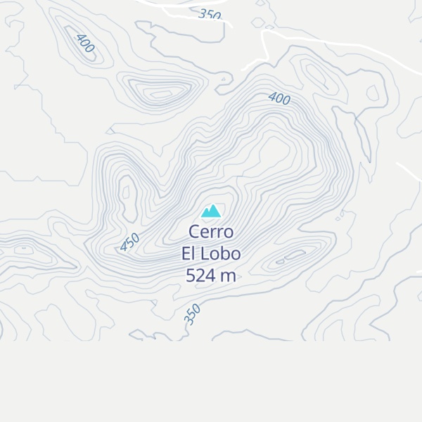 Map of Cerro El Lobo