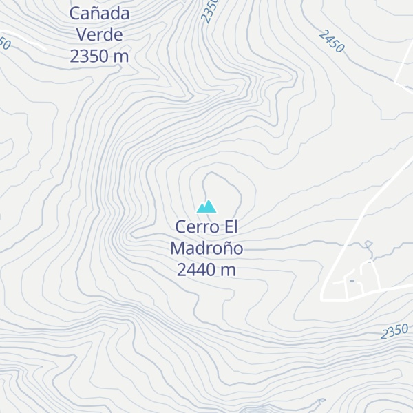 Map of Cerro El Madroño