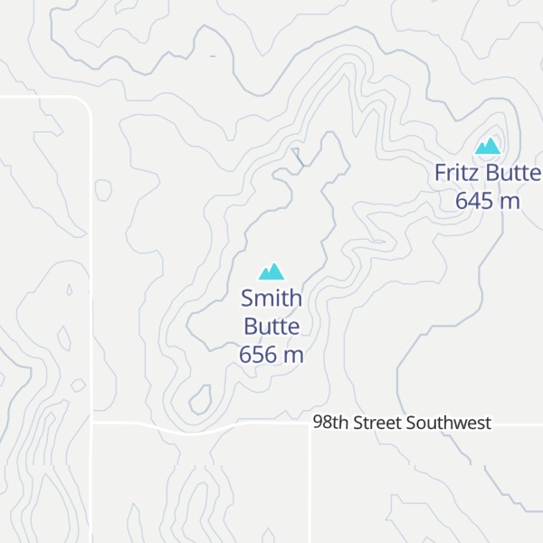 Map of Smith Butte