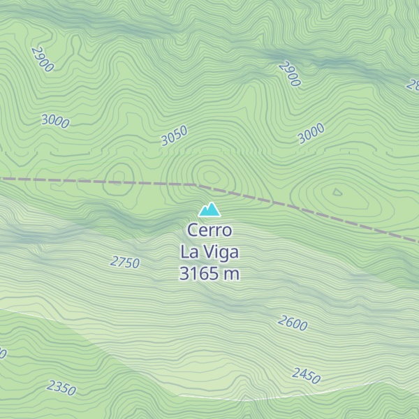 Map of Cerro La Viga