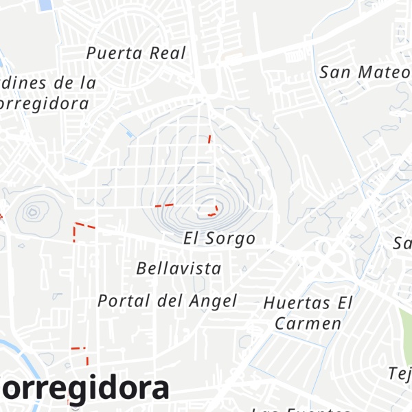 Map of Cerro Gordo